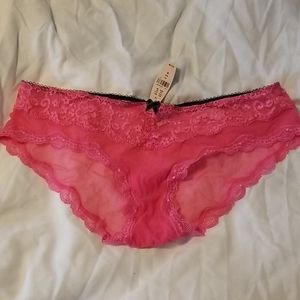 VS pink mesh bikini panties Dream Angels